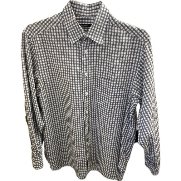Billy Reid Other - Billy Reid Men’s Textured L/S Button Shirt Brown Plaid • ITALY • Large